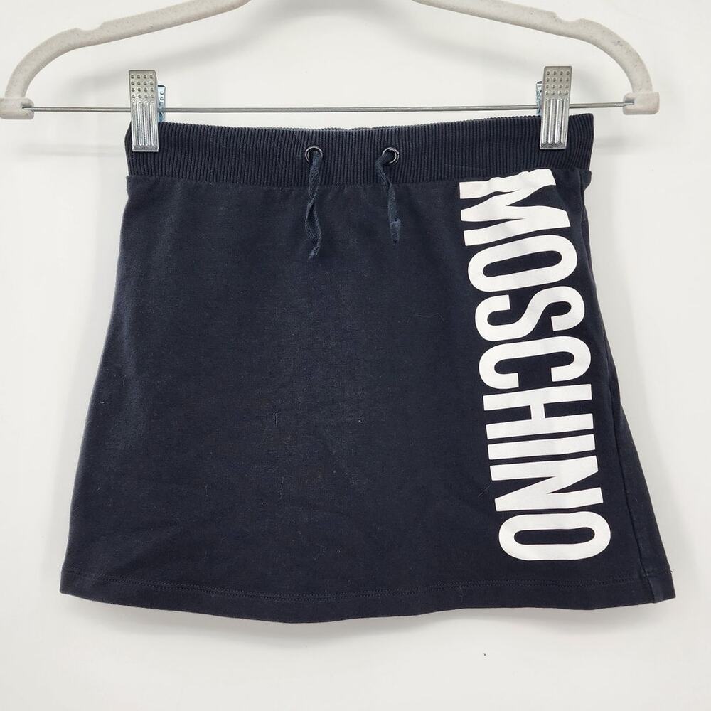 Moschino Kids Black Logo Skirt Size 8‎